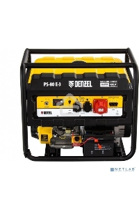 Электрогенератор бензиновый Denzel PS 80 E-3, 6.5 кВт, 85 дБ, 87 кг