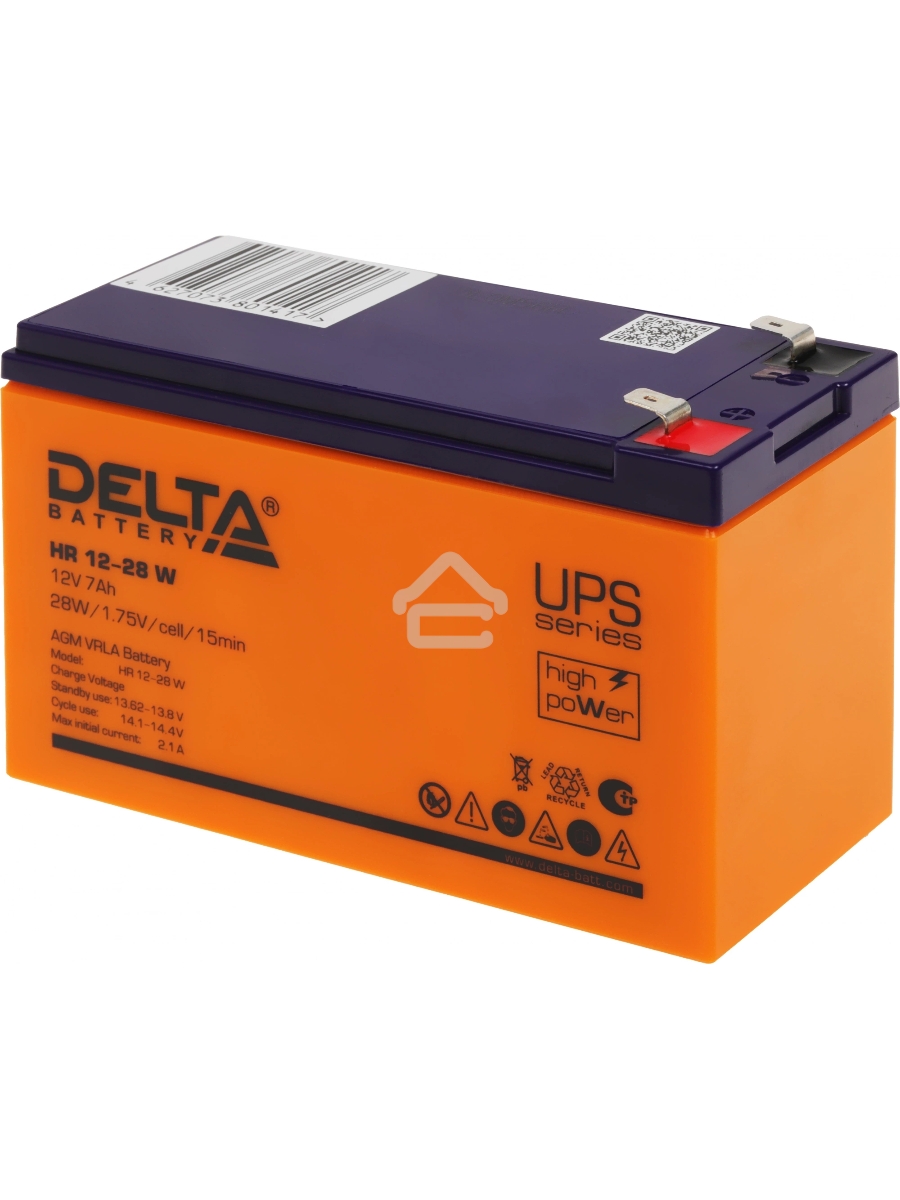 Батарея Delta HR 12-28 W (12V, 7Ah)