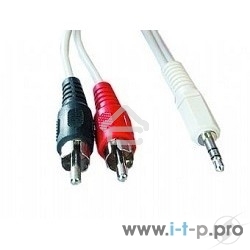 Кабель аудио Gembird Jack3.5 / 2xRCA, 5.0м