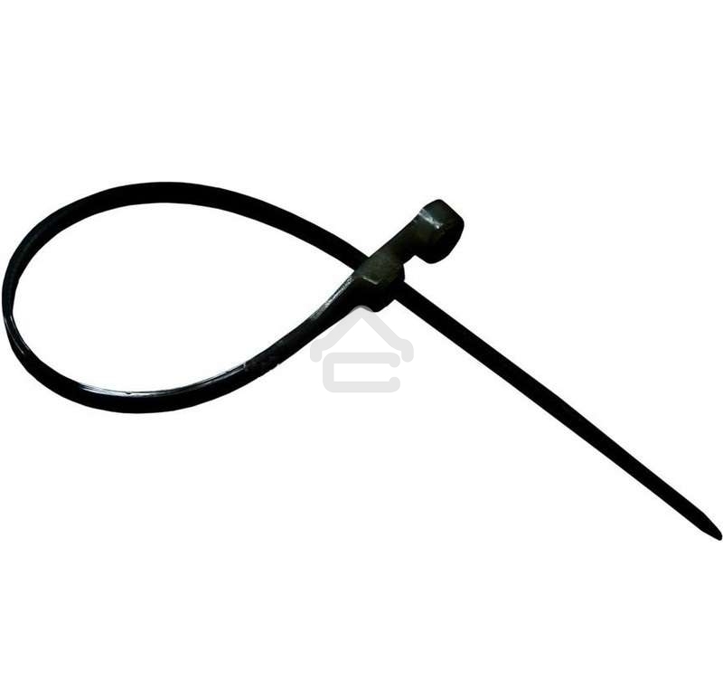 Хомут кабельный под винт Rexant 3.6х150 нейл. черный (уп. 100 шт)