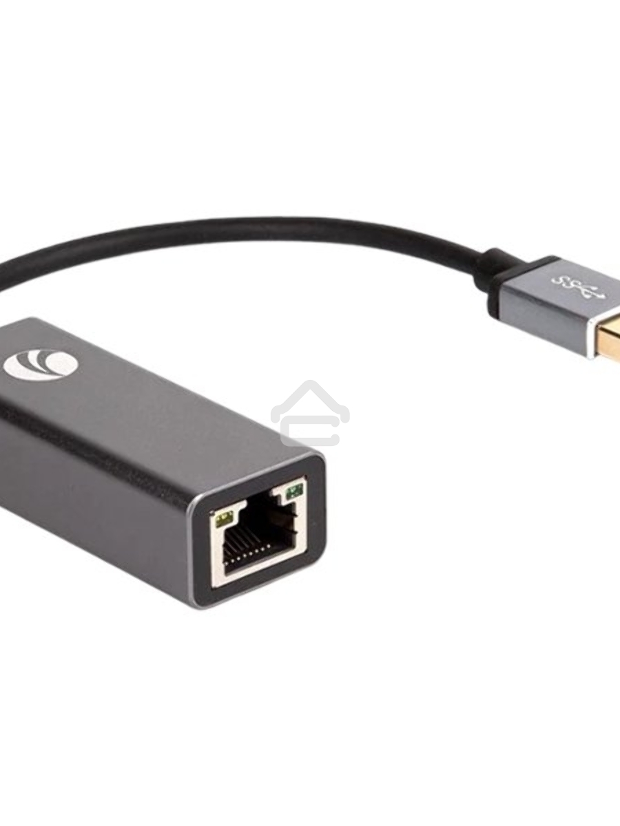 Кабель-переходник USB 3.0 (Am) --> LAN RJ-45 Ethernet 1000 Mbps, Aluminum Shell, VCOM <DU312M>