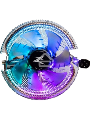 Кулер Zalman CNPS7600 RGB для процессора, Socket 775, 115x/1200, 1700, AM3, AM4, 1x92 мм, 800-2000 об/мин, TDP 95 Вт, разноцветная подсветка