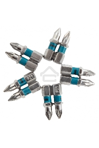 Набор бит GROSS РZ1x25, сталь S2, 10шт  11339