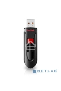 Флеш диск Sandisk 64Gb Cruzer Glide SDCZ60-064G-B35 USB2.0 черный/красный