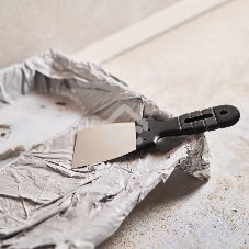 Шпатель 80 мм нержавеющая сталь, пластмассовая ручка Rexant