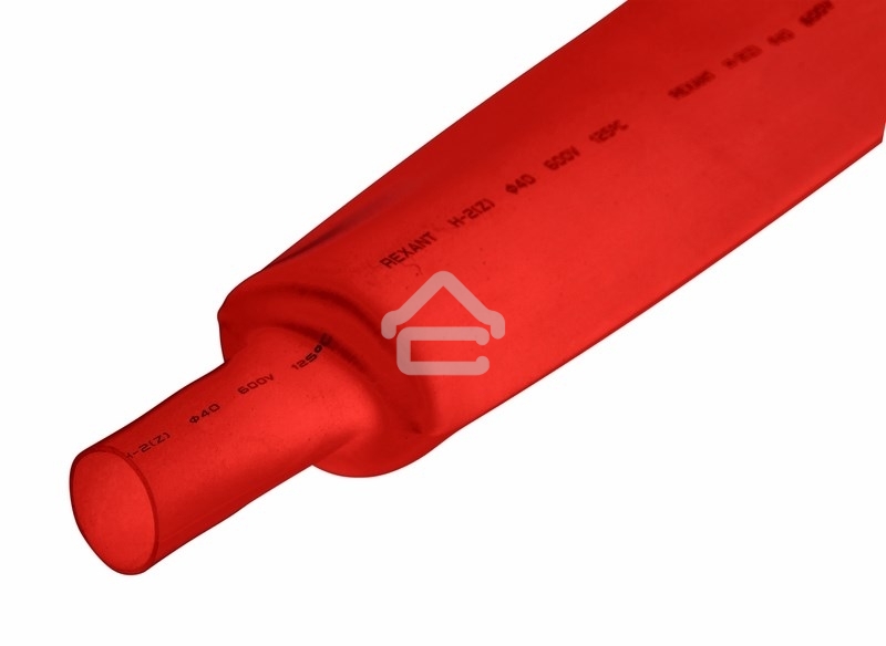 Трубка термоусадочная Rexant 30.0/15.0 1м красный