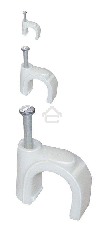 Скоба креп. круглая R7 (уп.100шт) ИЭК USK11-07-100