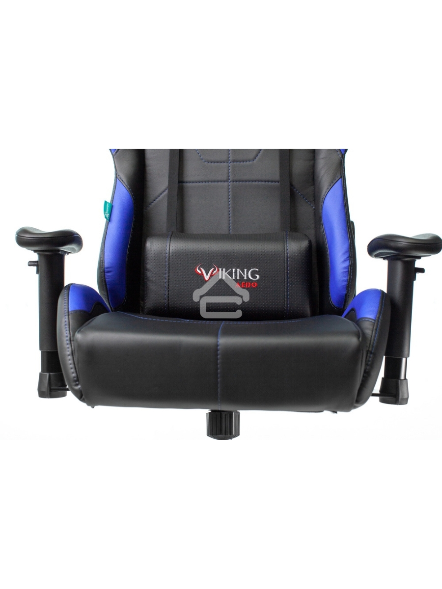 Кресло игровое Бюрократ VIKING 5 AERO BLUE черный/синий искусственная кожа