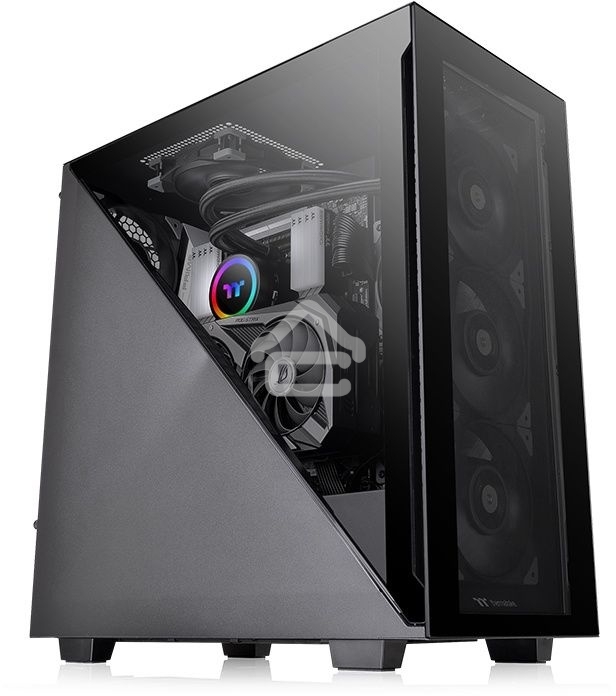 Компьютерный корпус Thermaltake Divider 300 TG черный без БП ATX 2x120мм 2xUSB 3.0 1xUSB3.1 audio front door bott PSU