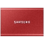 Твердотельный накопитель Samsung SSD 2TB T7, USB Type-C, R/W 1000/1050MB/s, красный