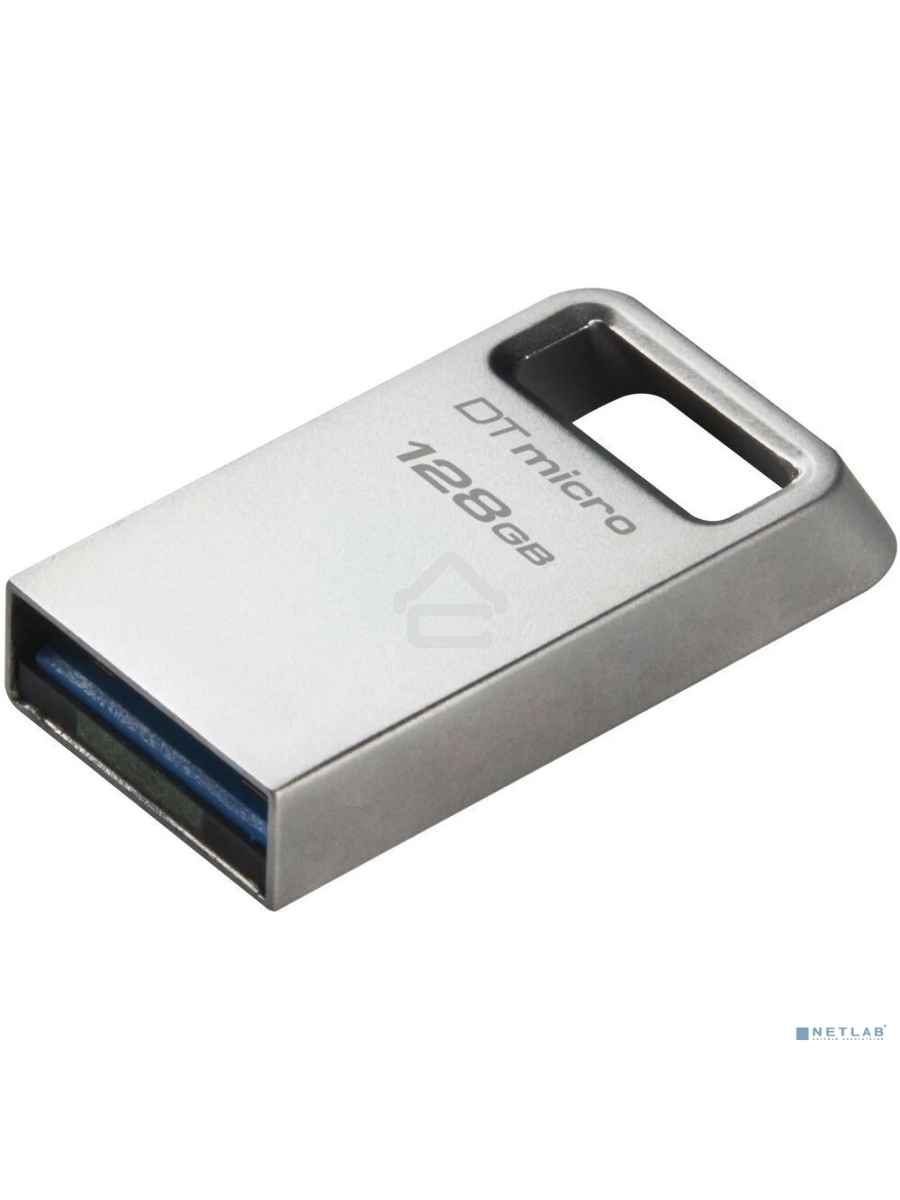 Флеш диск Kingston 128Gb DataTraveler Micro DTMC3G2/128GB USB3.0 серебристый