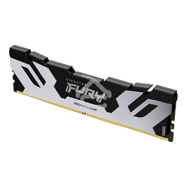 Оперативная память Kingston Fury Renegade, DDR5, 16GB (1x16GB), 6400MHz, CL32, DIMM, с радиатором, серебристый/черный