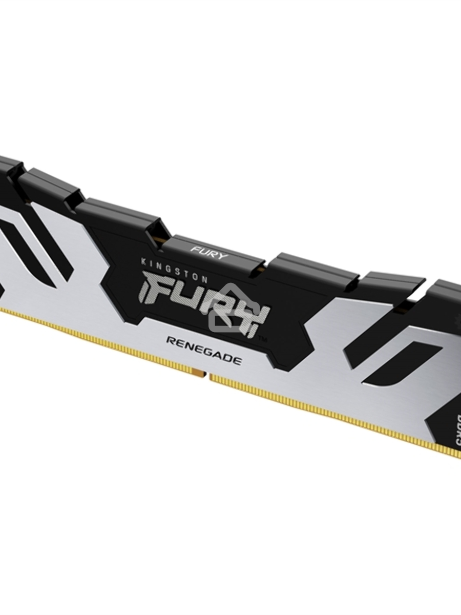 Оперативная память Kingston Fury Renegade, DDR5, 16GB (1x16GB), 6400MHz, CL32, DIMM, с радиатором, серебристый/черный