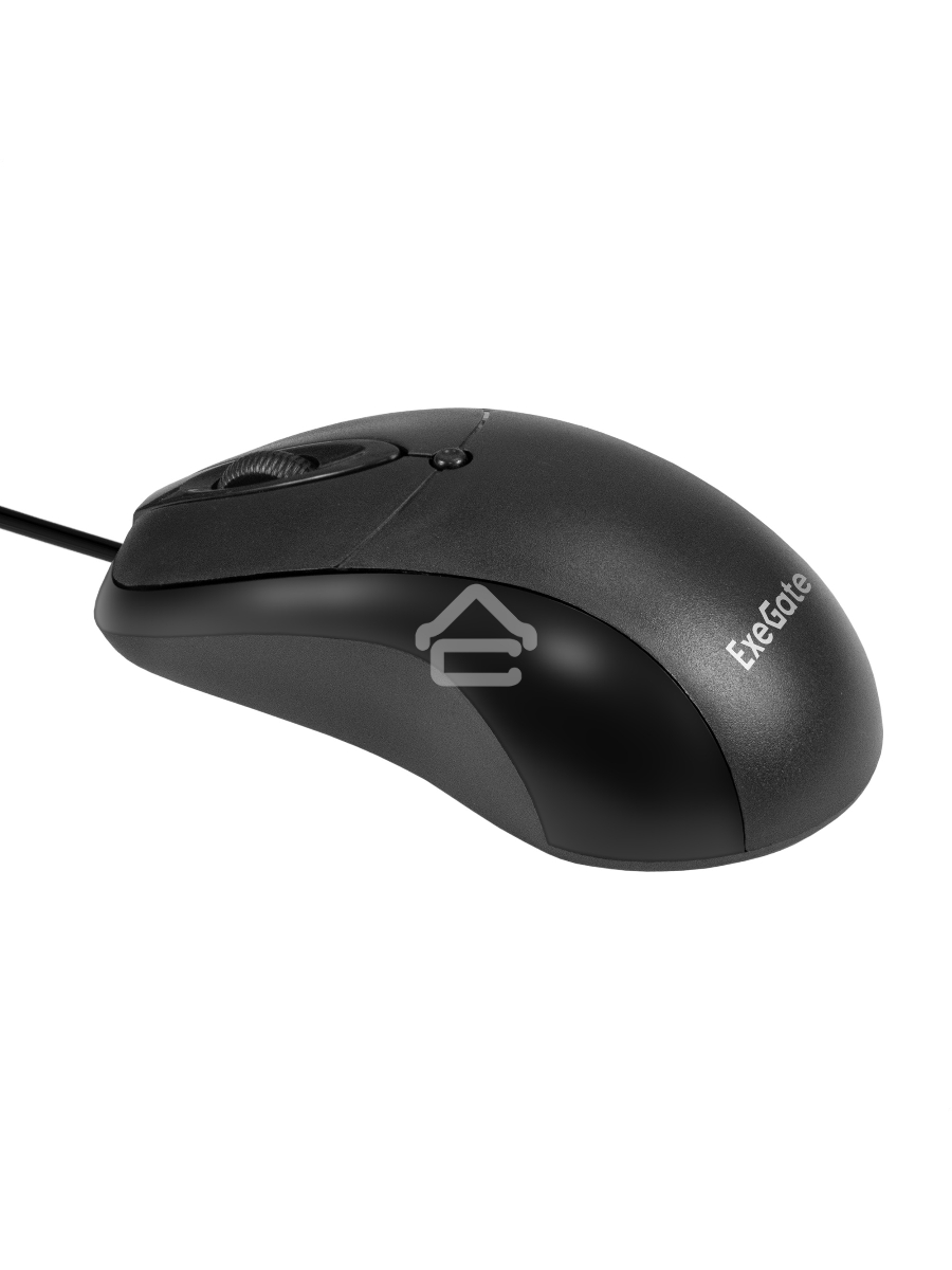 Мышь проводная ExeGate Professional Standard B100 черный, 1000 dpi, USB, кнопки - 3