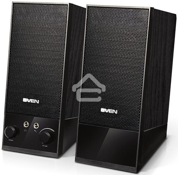 Акустическая система Sven SPS-604 2.0 черный 4Вт