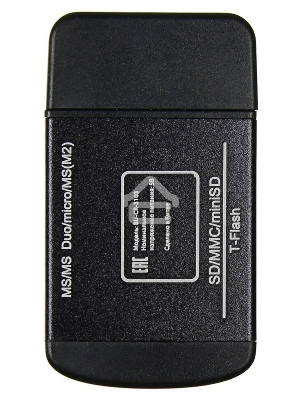 Устройство чтения карт памяти USB2.0 Buro BU-CR-3103 черный