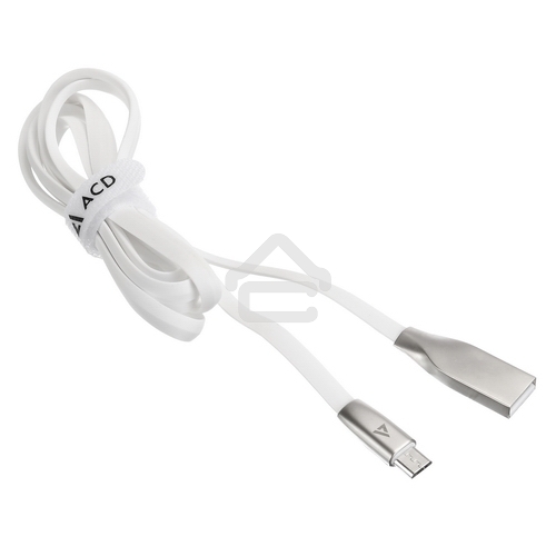 Кабель USB ACD-Infinity MicroUSB - USB-A TPE, 1.2м, белый