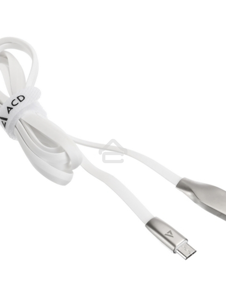 Кабель USB ACD-Infinity MicroUSB ~ USB-A TPE, 1.2м, белый (ACD-U922-M1W)