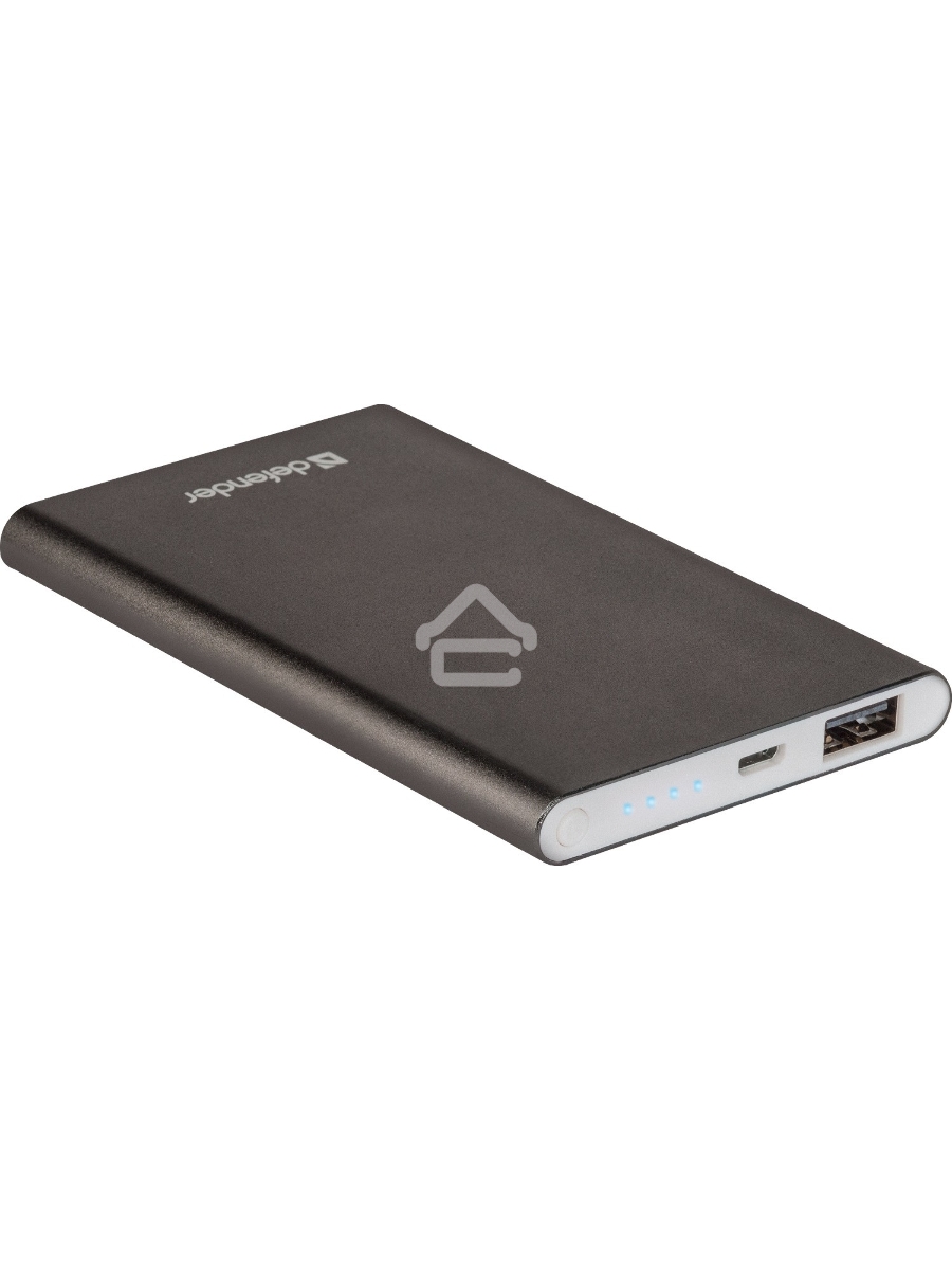 Внешний аккумулятор Defender Extralife 8000mAh 1USB, Li-pol ,5V,2.1A, серый
