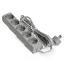 Сетевой фильтр ExeGate EX285826RUS ECE-5-5G (5 евророзетки с заземлением, 5м, серый)
