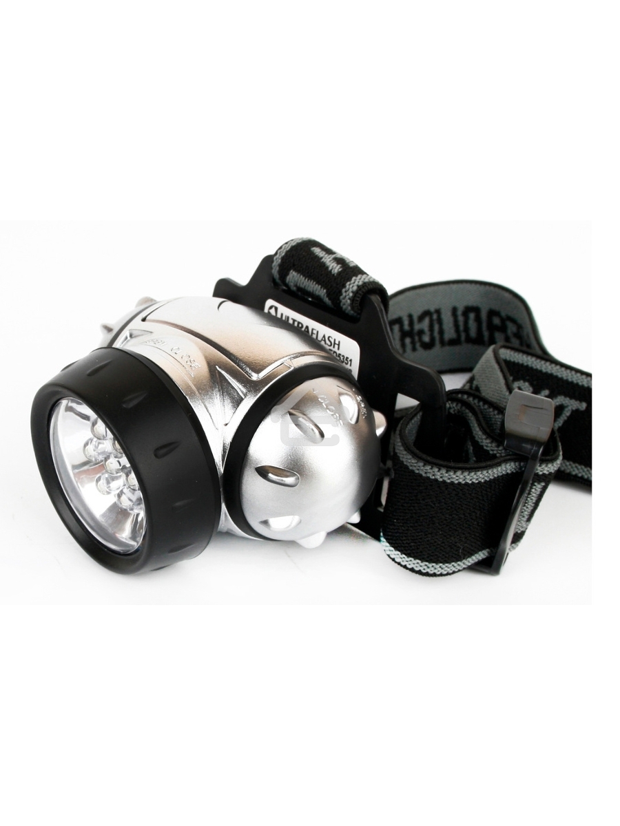 Фонарь ULTRAFLASH LED5351налобн металлик 7led 3 реж 3xr03 пласт коробка