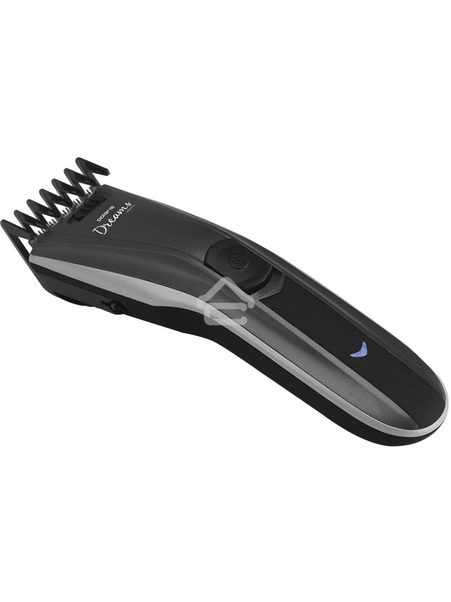 Машинка для стрижки Polaris PHC 0512RC черный/серебристый (насадок в компл:2шт)