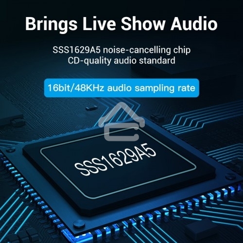 Внешняя звуковая карта Vention USB c регулятором громкости Черная