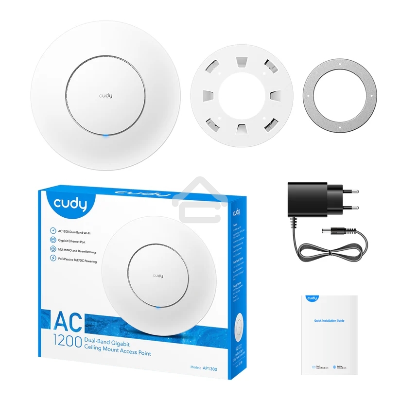Точка доступа Cudy AP1300 AC1200 Wi-Fi белый
