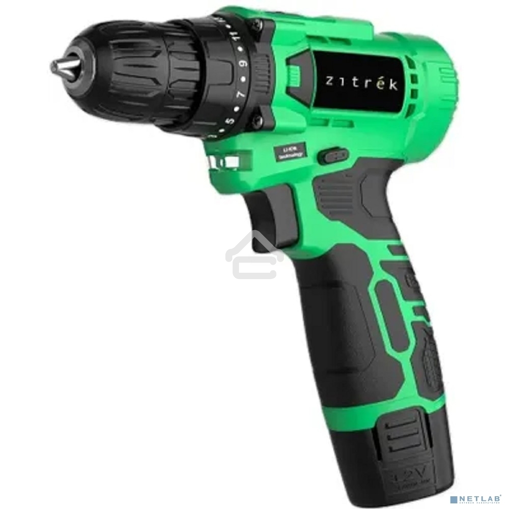 Дрель-шуруповерт Zitrek Green Li Plus 083-1021, Аккумуляторная, 12В