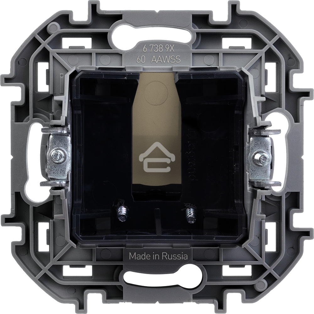 Inspiria Вывод кабеля с зажимом для крепления слоновая кость