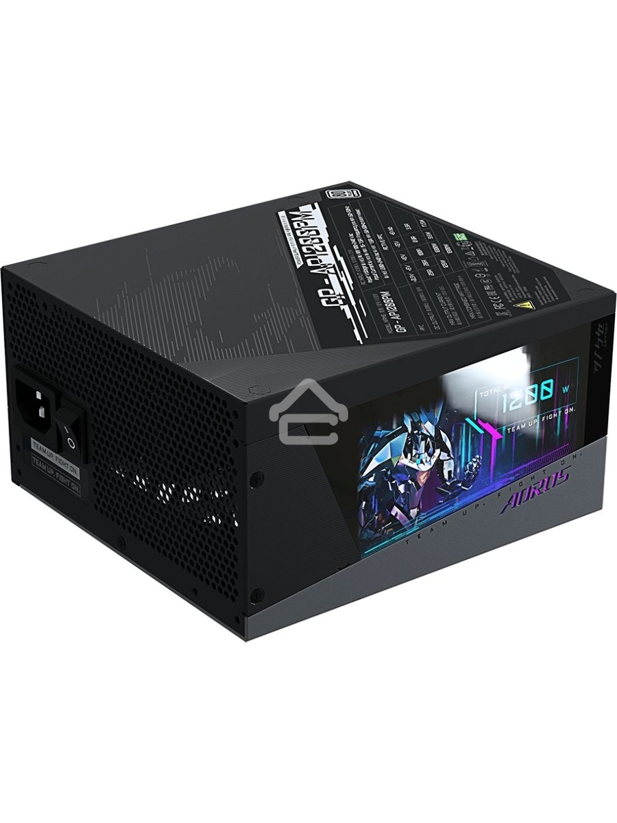 Блок питания Gigabyte GP-AP1200PM, 1200Вт, 80 PLUS Platinum, 140мм, модульный, черный