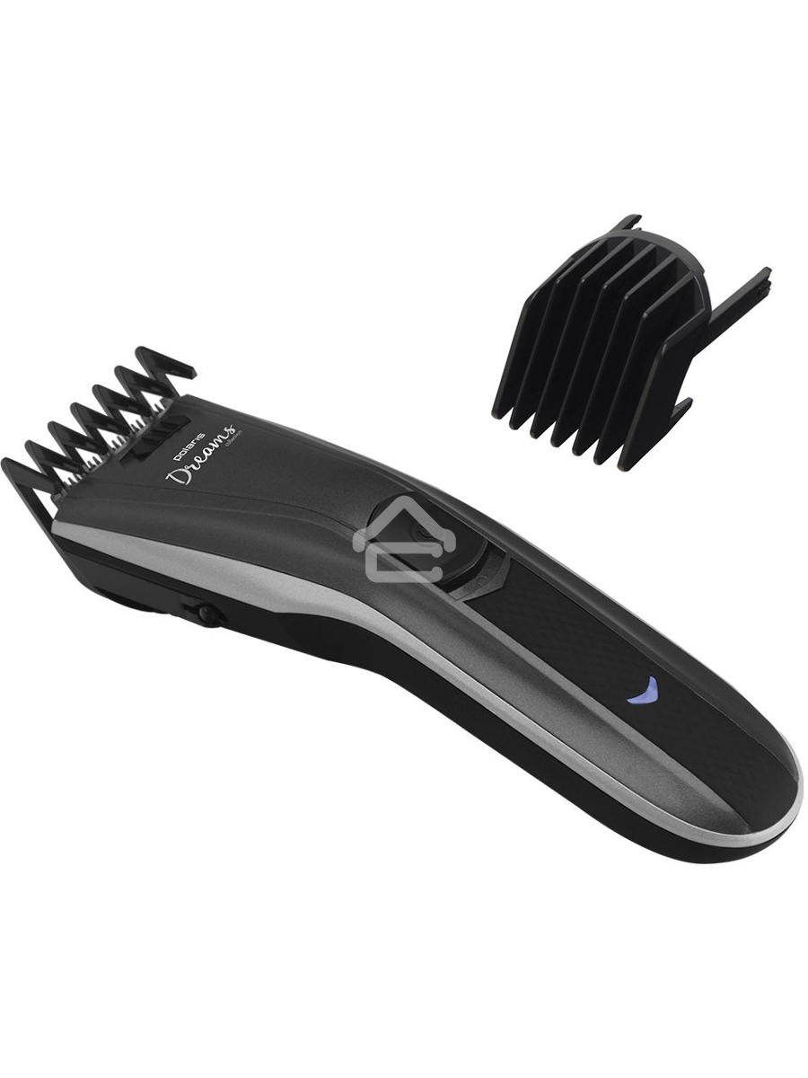 Машинка для стрижки Polaris PHC 0512RC черный/серебристый (насадок в компл:2шт)