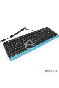 Клавиатура A4Tech Fstyler FK10 проводная, USB, черный/синий