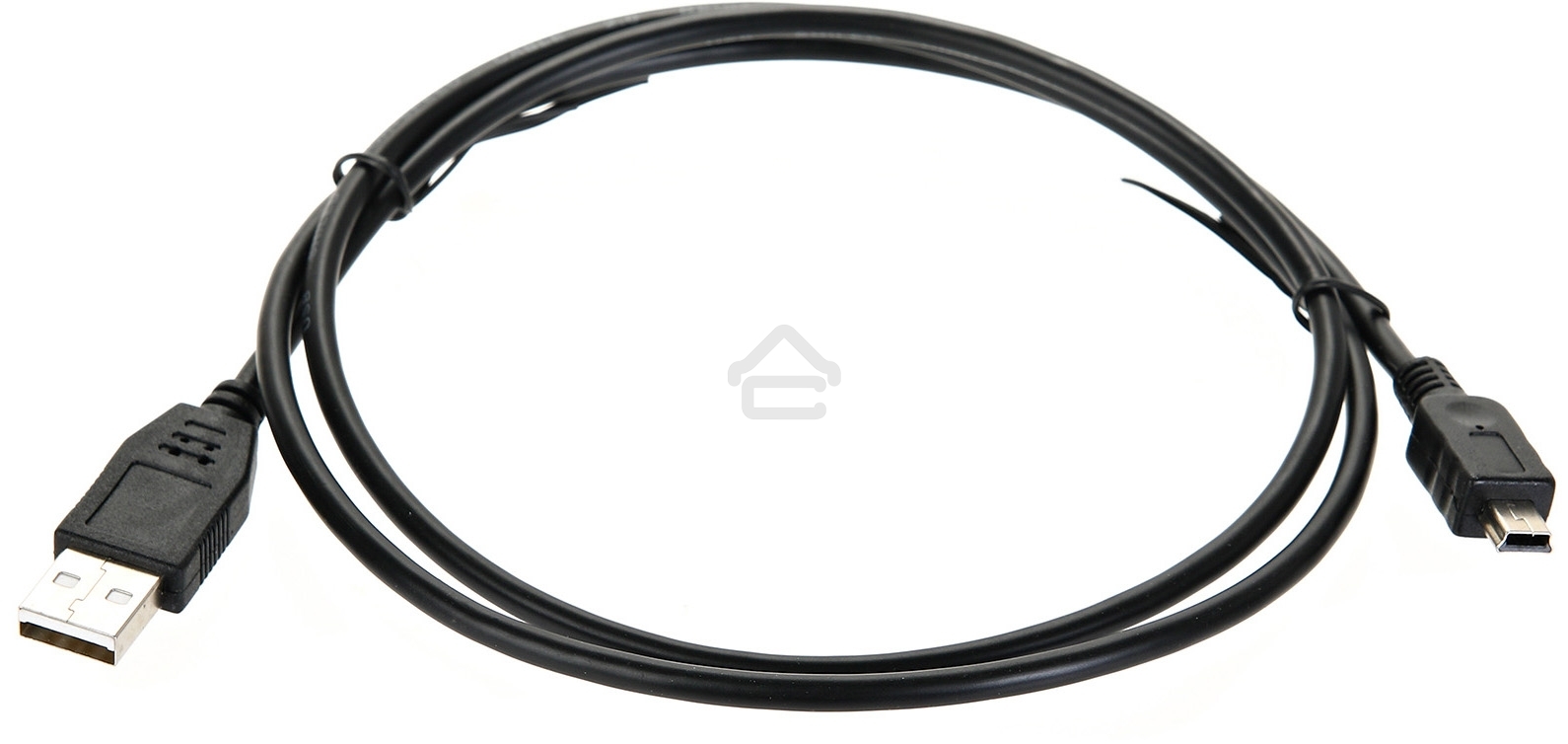 Кабель USB 2.0 A-->mini-B 5P (1м) черный TELECOM/VCOM TC6911BK-1.0M