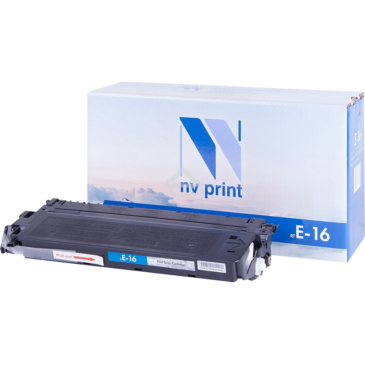 Картридж NVPrint совместимый Canon E-16 для FC-2xx/3xx/530/108/208/PC-7xx/PC-8xx (2000k)