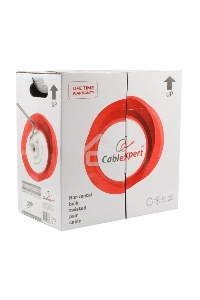 Кабель FPC Cablexpert UPC-5004E-SOL кат.5e CCA однож. 305м pullbox, серый
