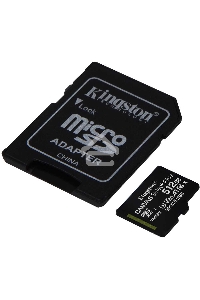 Флеш карта microSDHC 512GB microSDXC Class10 Kingston <SDCS2/512GB> UHS-I Canvas Select up to 100MB/s с адапт.