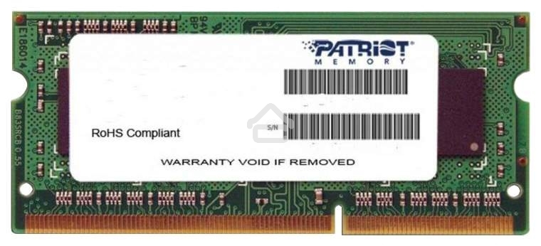 Оперативная память Patriot Signature, DDR4, 4GB (1x4 GB), 2400 MHz, CL17, SO-DIMM
