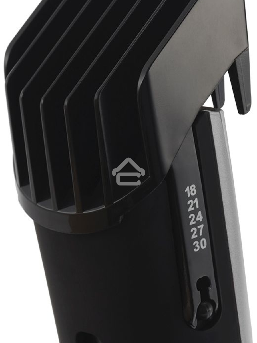 Машинка для стрижки Polaris PHC 0512RC черный/серебристый (насадок в компл:2шт)