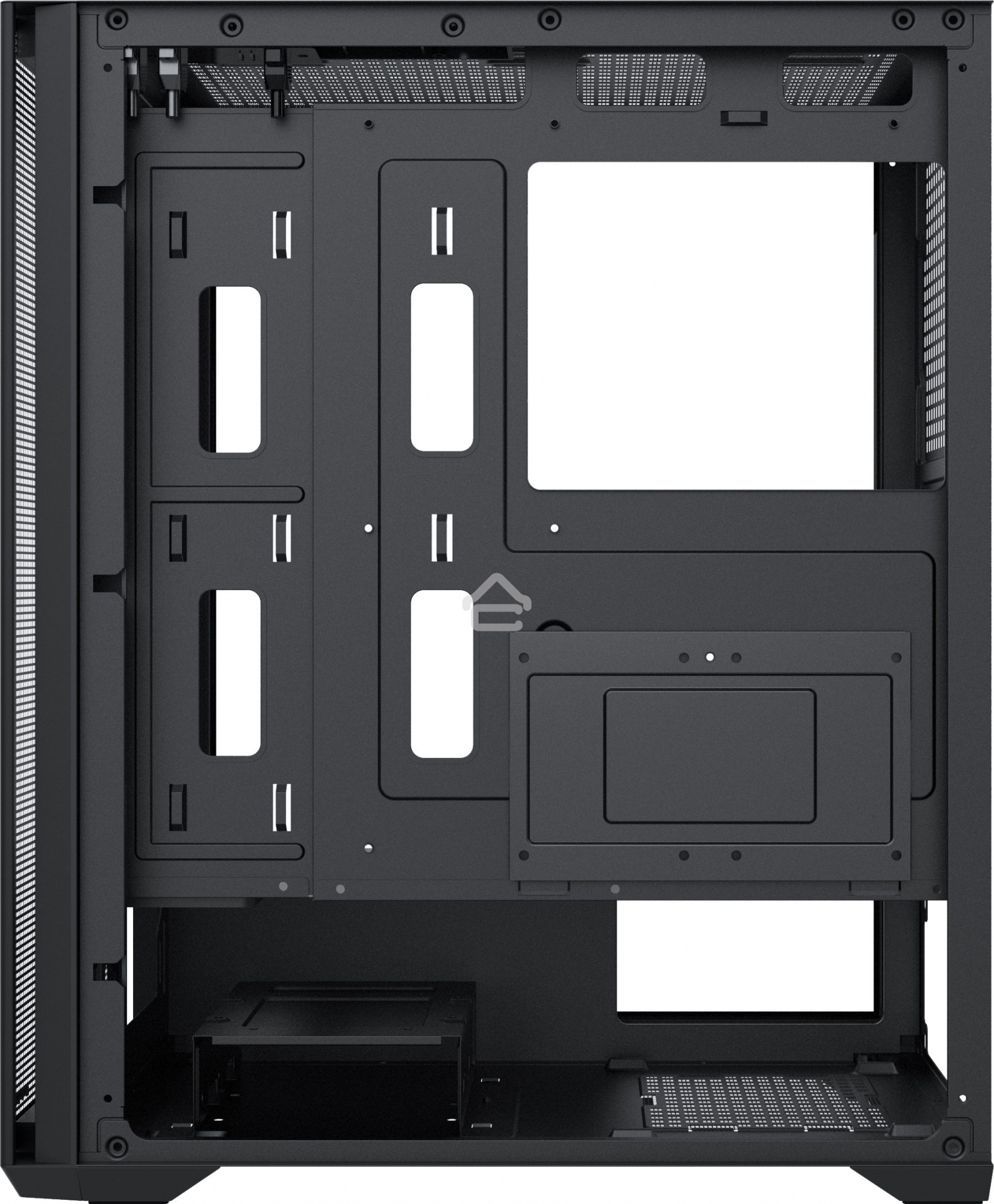 Компьютерный корпус Aerocool/Formula Air Power G5 черный без БП ATX 1x120мм 1xUSB 3.0 1xUSB3.1 audio bott PSU