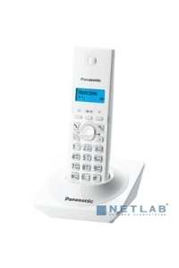 Телефон беспроводной (DECT) Panasonic KX-TG1711RUW (белый) {АОН, Caller ID,12 мелодий звонка,подсветка дисплея,поиск трубки}