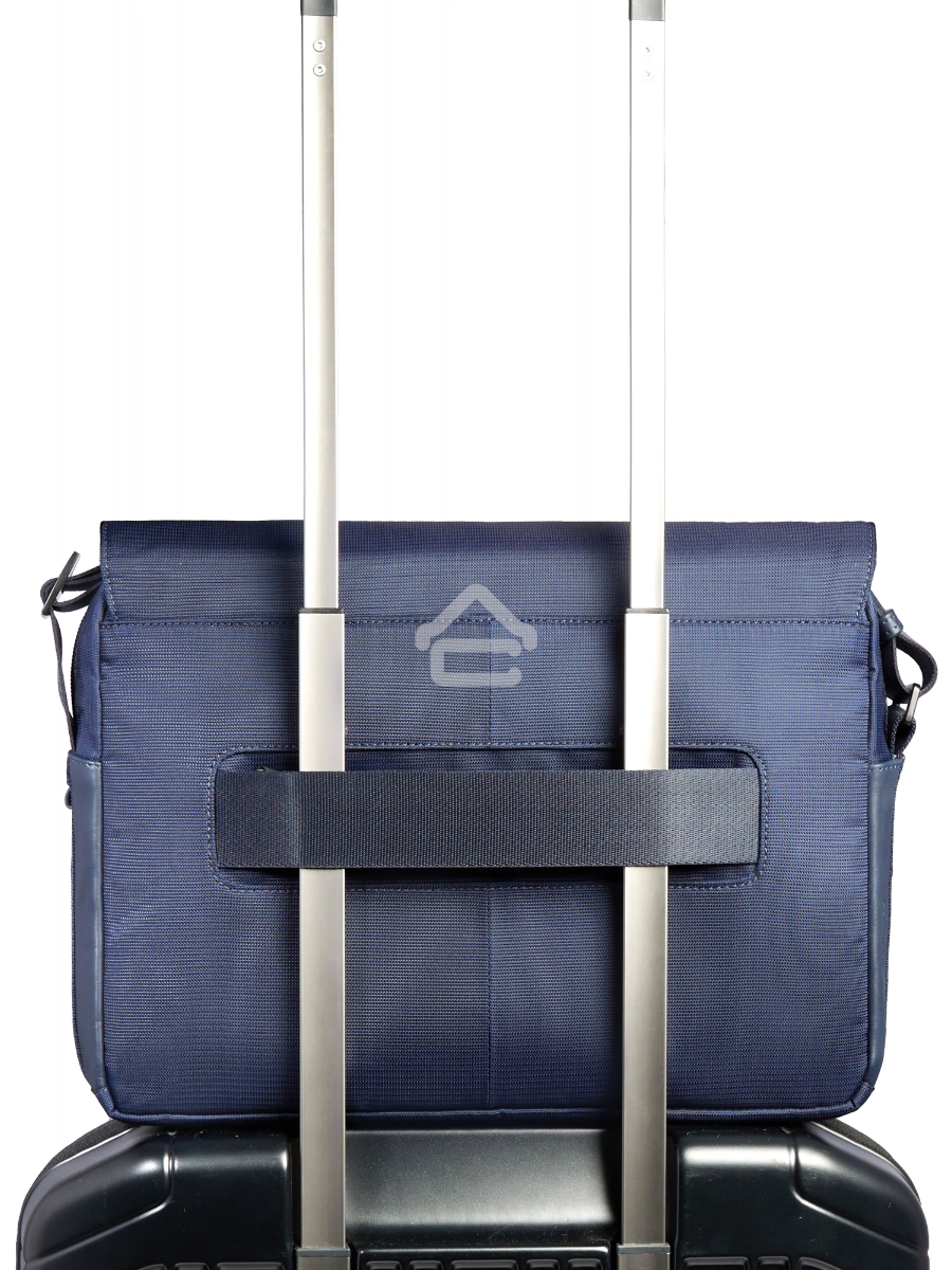 Сумка-мессенджер для ноутбука Piquadro Orion CA6627S136/BLU синий ткань/натур.кожа