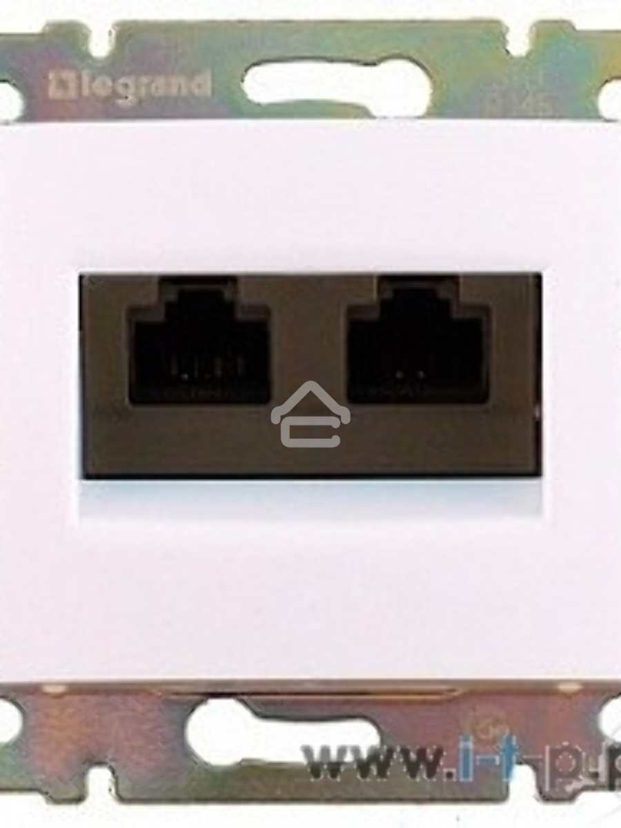 Компьютерная двойная розетка Legrand Valena 774231, белая RJ45 5 кат UTP