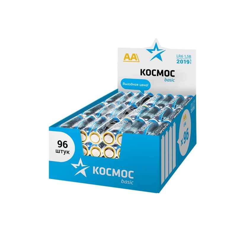 Элемент питания алкалиновый AA/LR6 (уп.96шт) Космос KOCLR6_96BOX