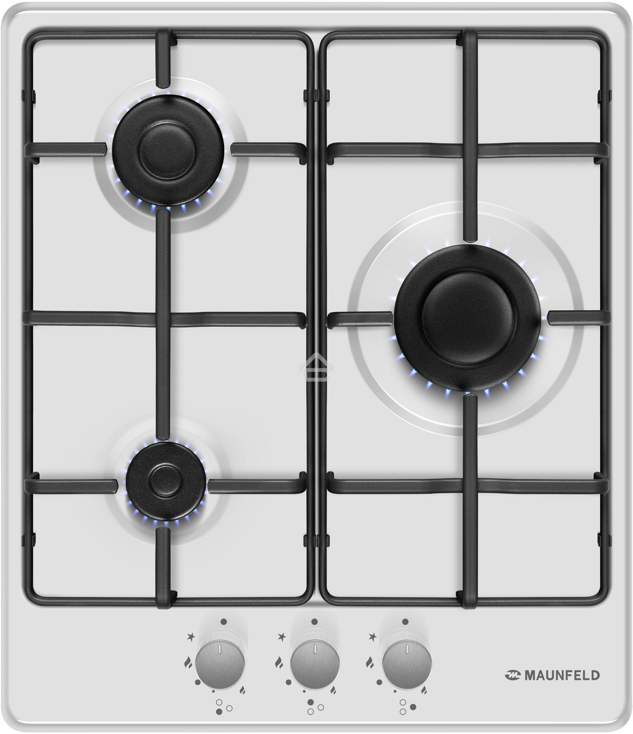Газовая варочная панель Maunfeld EGHE.43.3STS-EW