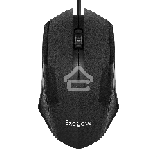 Мышь проводная ExeGate SH-9025L OEM черный, 1000 dpi, USB, кнопки - 3