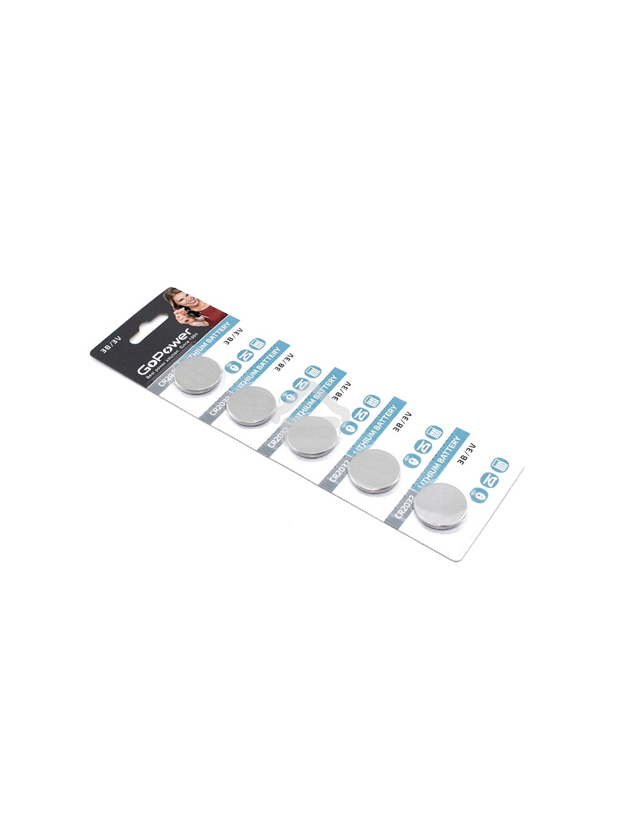 Батарейка GoPower CMOS CR2032 5 шт.