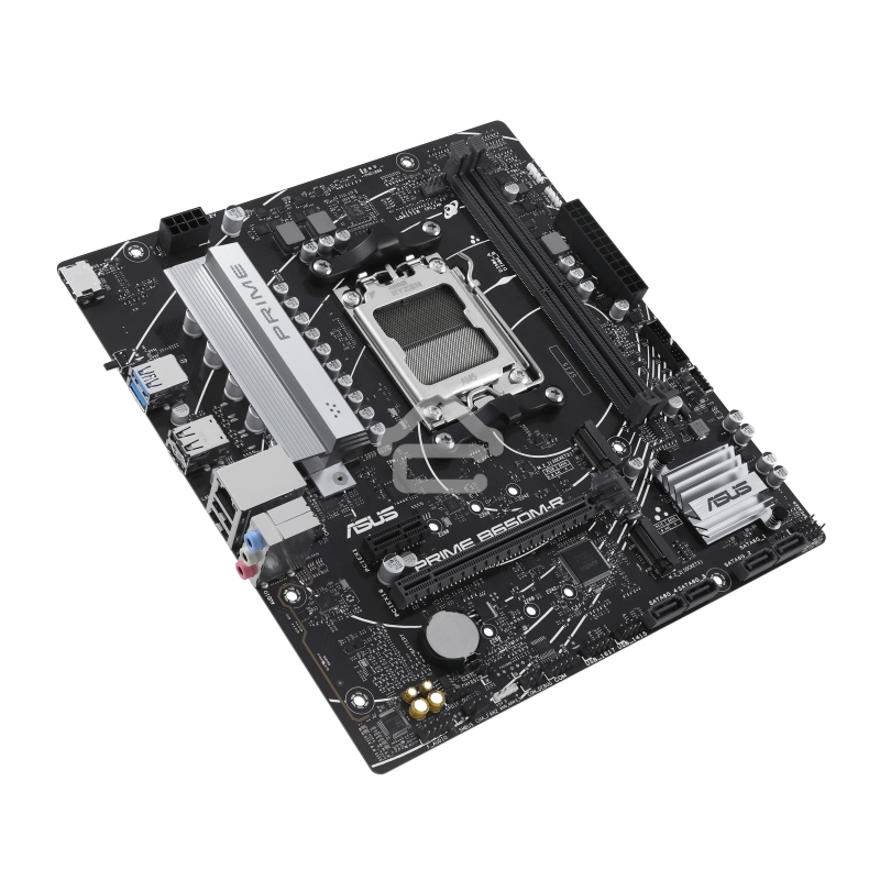 Материнская плата ASUS PRIME B650M-R, Socket AM5, AMD B650, 2xDDR5, 4xSATA, 2xM.2, 1xPCIe 4.0 x16, 1xPCIe x1, 1xHDMI, 1x 2.5Gb LAN, 2xUSB-A 3.2 Gen 1, 4xUSB-A 2.0, 3x3.5 мм, 7.1, mATX