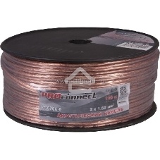 Кабель акустический PROconnect 2х1,50 мм², прозрачный BLUELINE, бухта 100 м