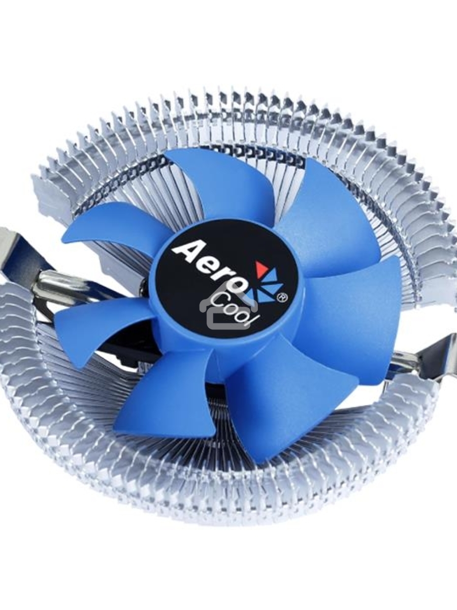 Кулер для процессора AeroCool / Formula Verkho I серебристый, 80 мм, алюминий, 2500 об/мин, 29.7 дБ, 4 pin, 90 Вт, 45 мм